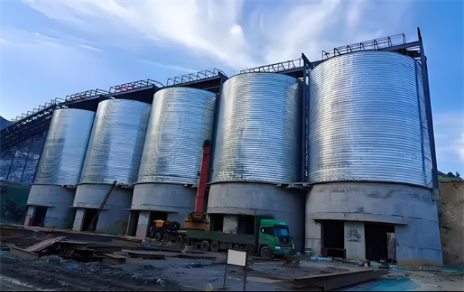 凉山螺旋卷板仓施工现场
